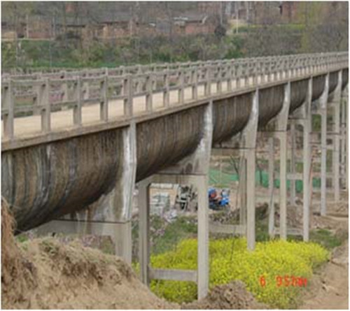 PTN材料應用于甘肅興電灌區渡槽伸縮縫